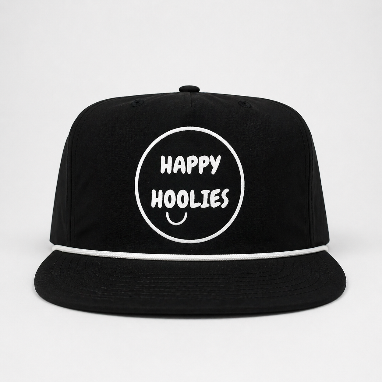 Happy Hoolies Performance Rope Hat – Black