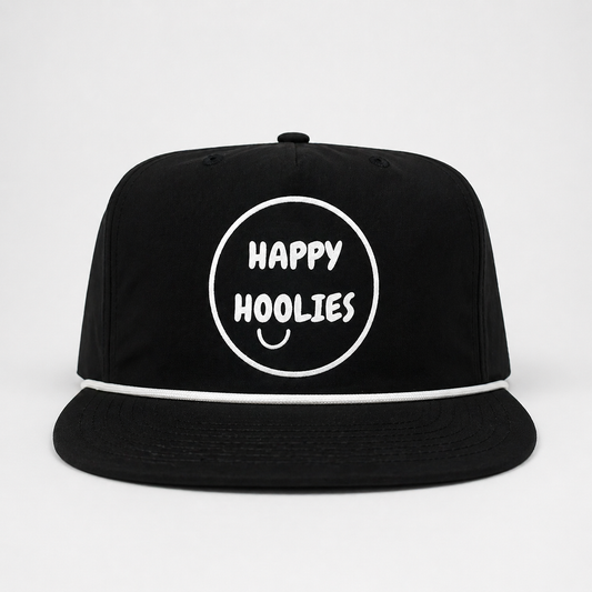 Happy Hoolies Performance Rope Hat – Black
